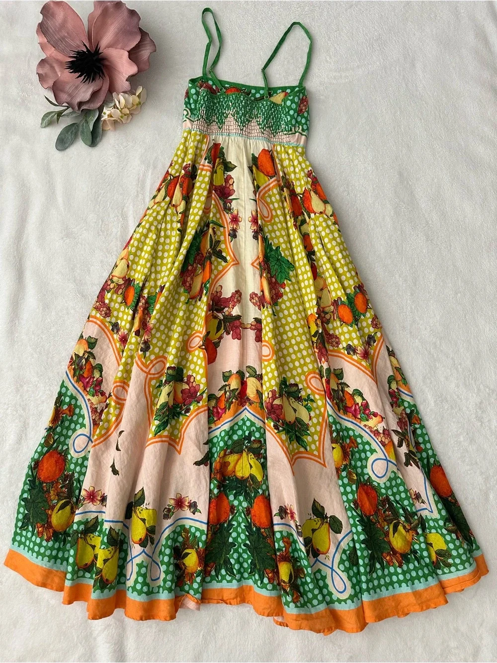 Alemais Lemonis Linen Summer Dress Size 0 - Picture 2 of 14